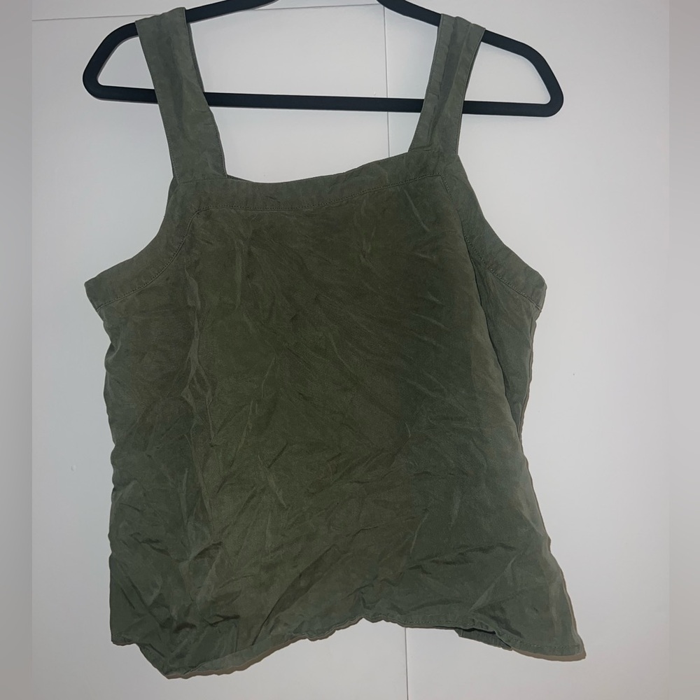 Banana Republic Green Sleeveless Boxy Tank Top